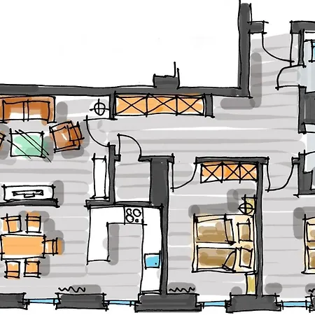3-raum-ferienwohnung Mit Meerblick Apartament Büsum